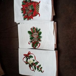 Set Of 3 Christmas Cotton Tea Towels
